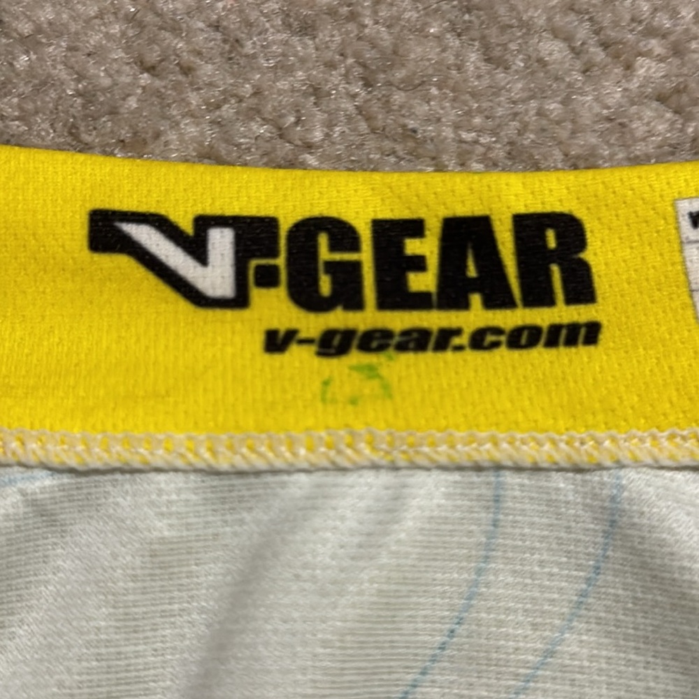 L.L. Bean V-Gear Cycling Jersey Shirt Green Orange Yellow 1/2 Zip Pockets-XXL - Picture 9 of 12